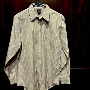 Jos. A. Banks black strip dress shirt, like new.